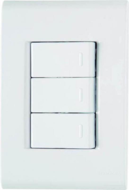 Interruptor Triplo Simples 10a/250v Liz Br - Tramontina
