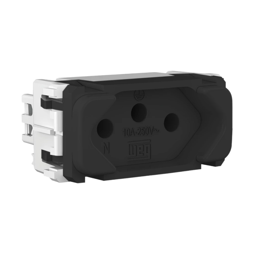 Modulo Tomada Compose 2p+t 10a Preto - Weg