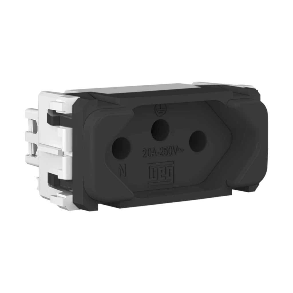 Modulo Tomada Compose 2p+t 20a Preto - Weg
