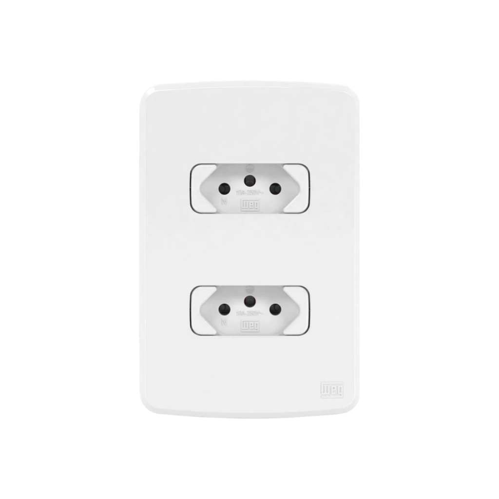 Tomada Dupla 2p+t 10a Compose Branca - Weg