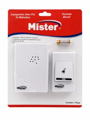Campainha Sem Fio a Pilha - Mister